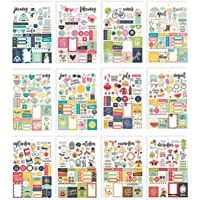 Simple Stories 7974 - Pegatinas para planificador (12 unidades)- multicolor